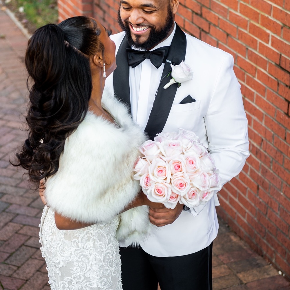 Faux Fur Wedding Shawl/Wrap